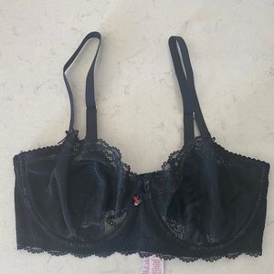 Fenty Black Lace Balconette Bra
